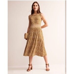 Boden | Dresses | Boden Womens Empire Waist Viscosespandex Midi Dress Size  2l | Poshmark
